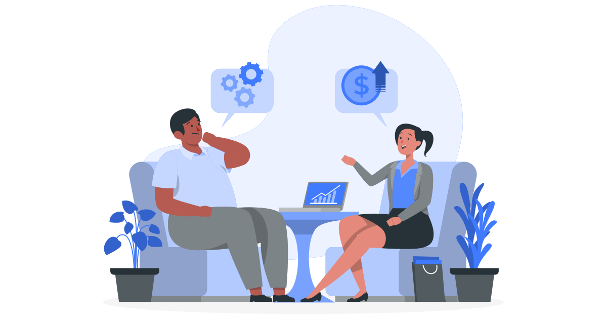 Illustration of revenue and advertising targets for a ROAS calculator covering break-even ROAS, POAS, and target CPA.